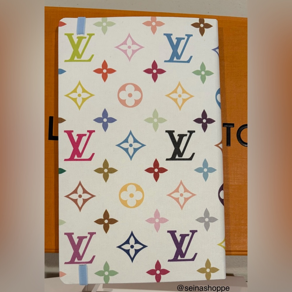 Louis Vuitton Takashi Murakami White Multicolor Notebook, LVxTM Stickers NWT - Picture 12 of 14